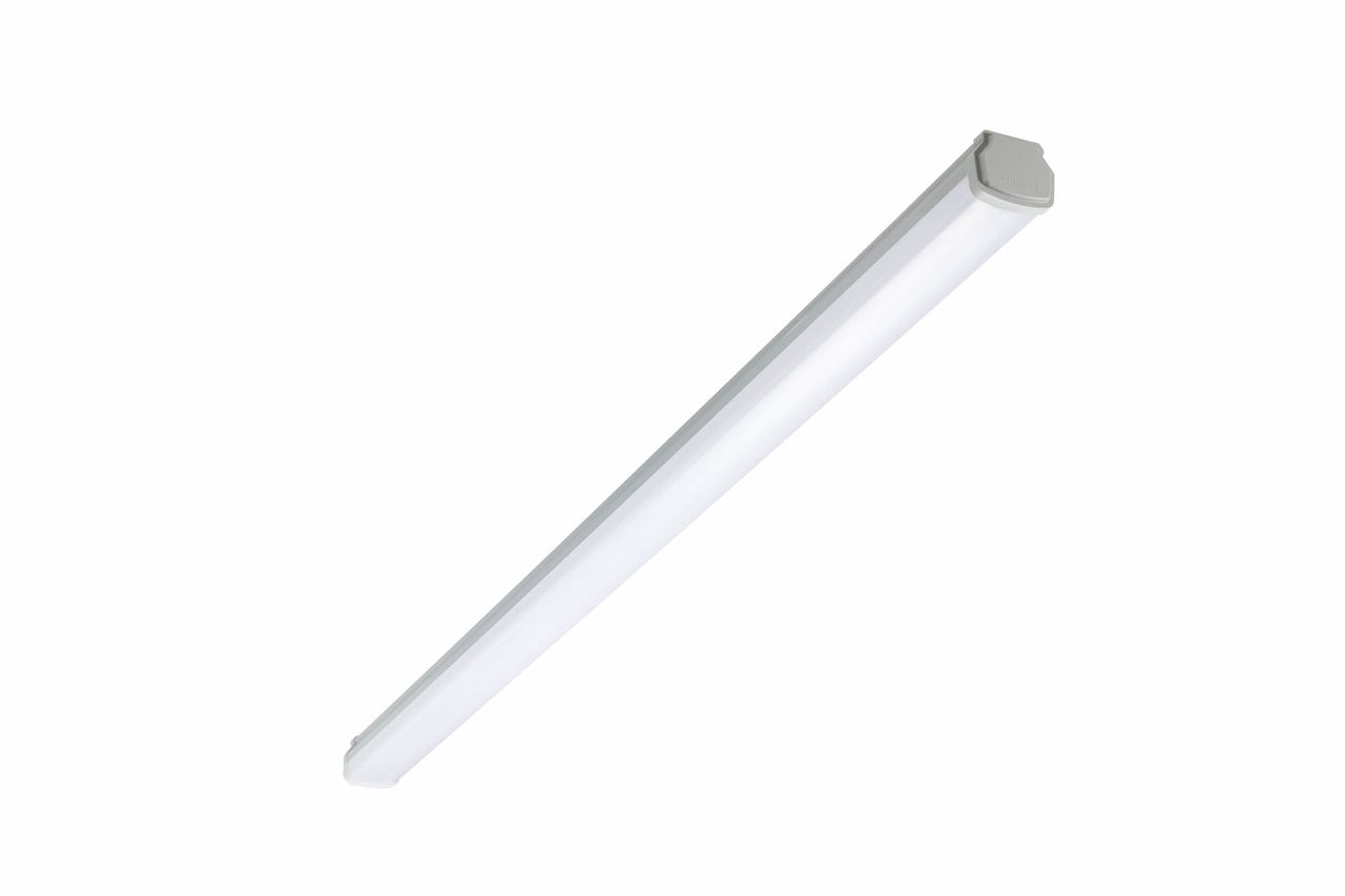 Ledinaire Feuchtraumleuchte WT060C, (in brown Eco Packaging), 46 W, L1500 mm, 5600 lm, 4000 K, Symmetrisch, Opal, IP66, IK08