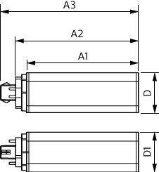 CorePro, LED, PL-T, EVG/220-240V, 103 mm, 6.5 W, 18W PL-T, 4000 K, 800 lm, CRI 82, 30000 Stunde(n) – Bild 7 von 7