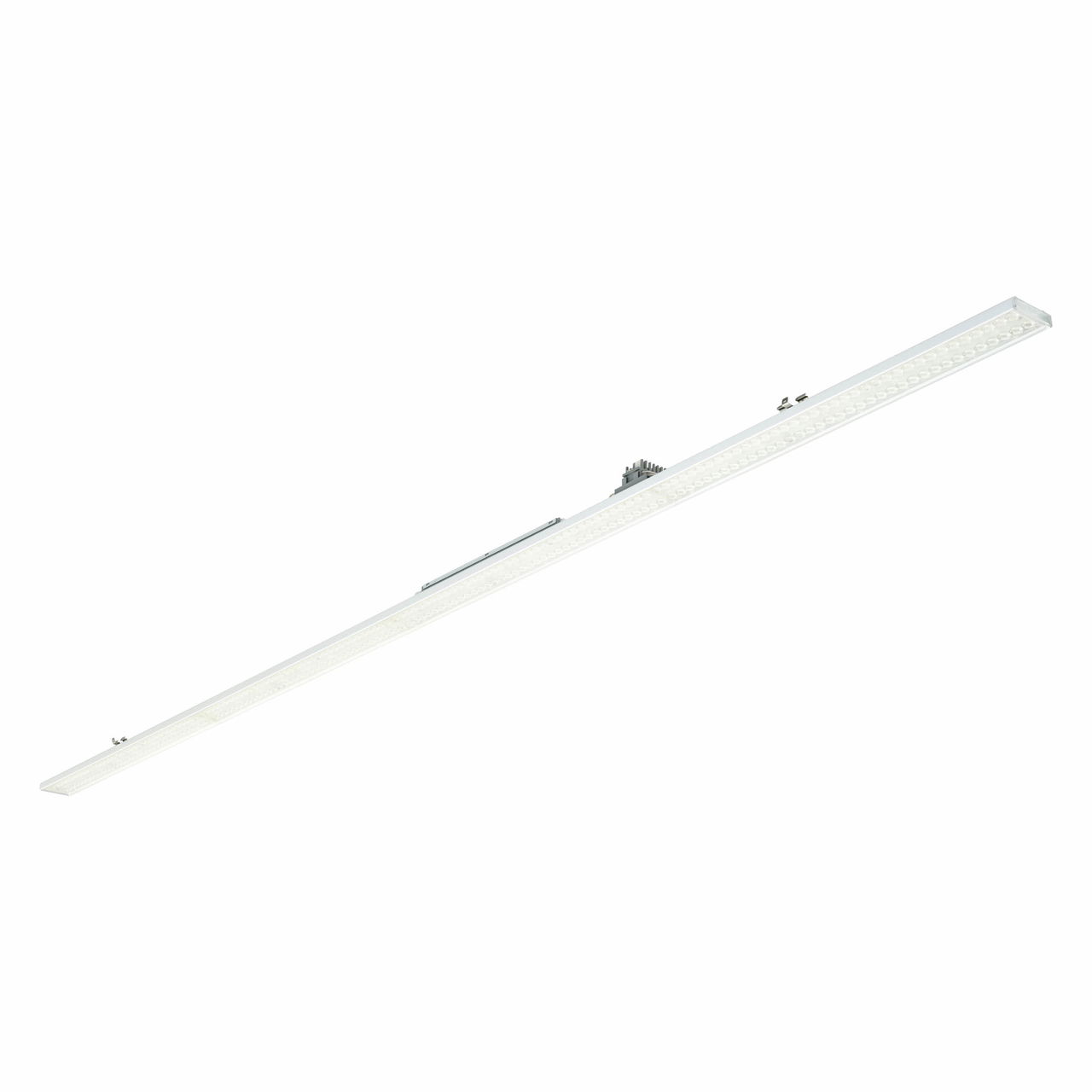 Maxos fusion, trunking light unit, 37 W, L1138 mm, 6100 lm, 4000 K, DALI-regelbar, Interact Ready, Breitstrahlend (WB), Texturiert, Weiß, IP20
