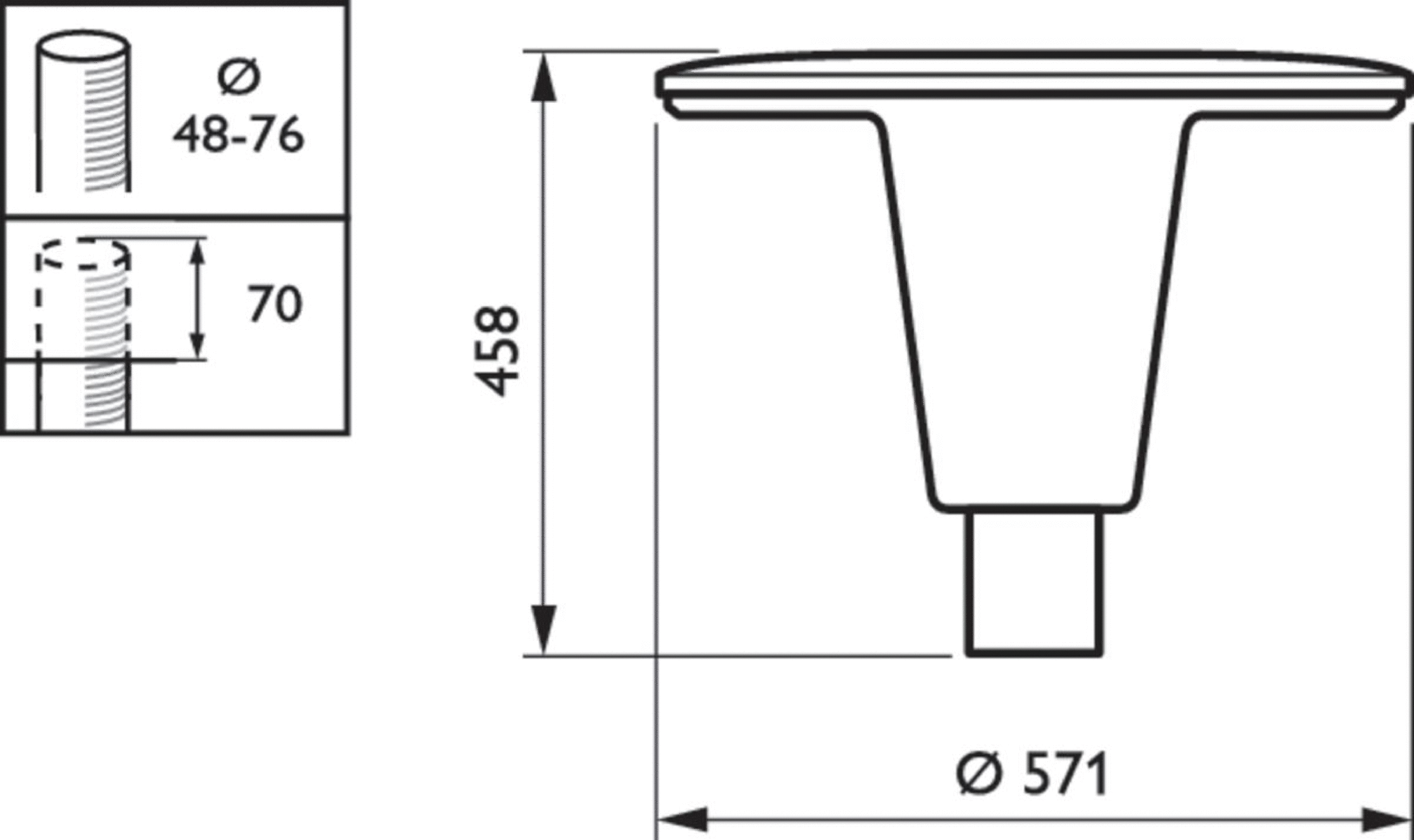 TownGuide Performer, Urban road & street light, 16.6 W, 1625 lm, 4000 K, CRI70, Safety class II, IP66, SRG6-6