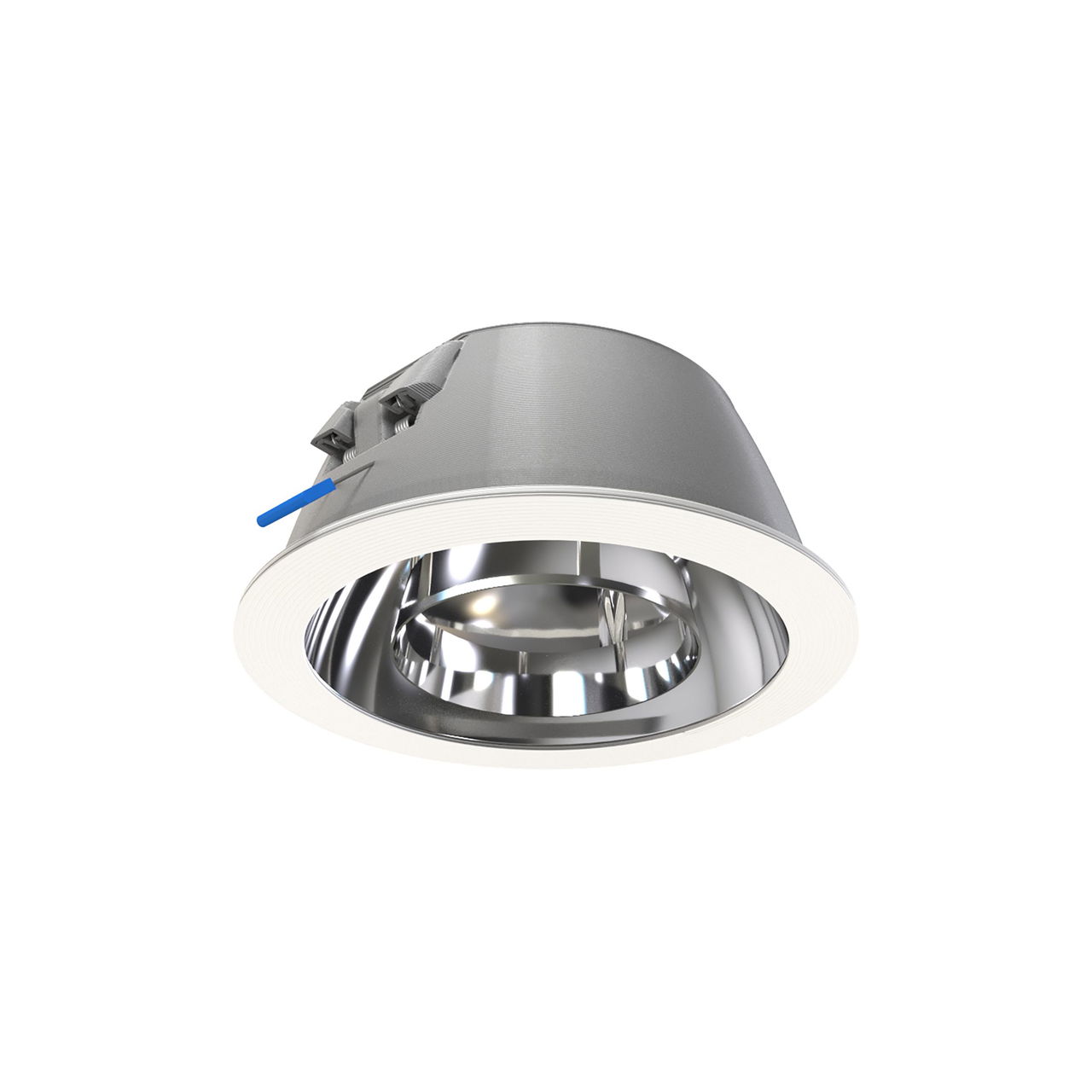 GreenSpace Downlight, 3D printed, 13.4 W, D200 mm, 2000 lm, 4000 K, UGR19, Hochglanzreflektor, Klar, IP20