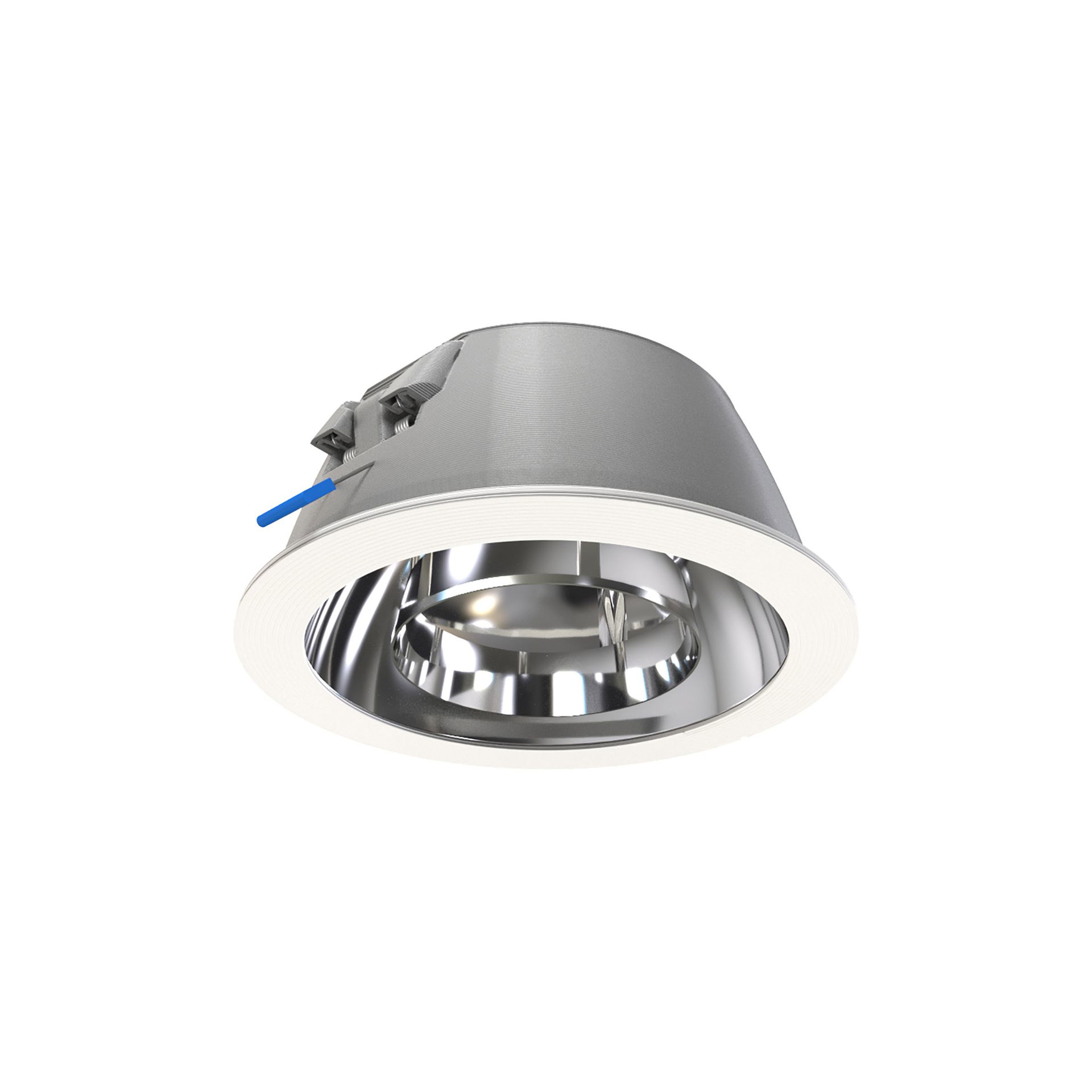 GreenSpace Downlight, 3D printed, 13.4 W, D200 mm, 2000 lm, 4000 K, UGR19, Hochglanzreflektor, Klar, IP20