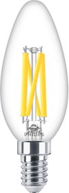 MASTER, LEDbulb, B35, 40 W, E14, 2200 K, 2700 K, 470 lm, CRI 90, 25000 Stunde(n), Glas