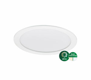 CoreLine Slim Downlight, All-in, 21 W, D205 mm, 2100 lm, 3000 K, 4000 K, Matt, IP20/44