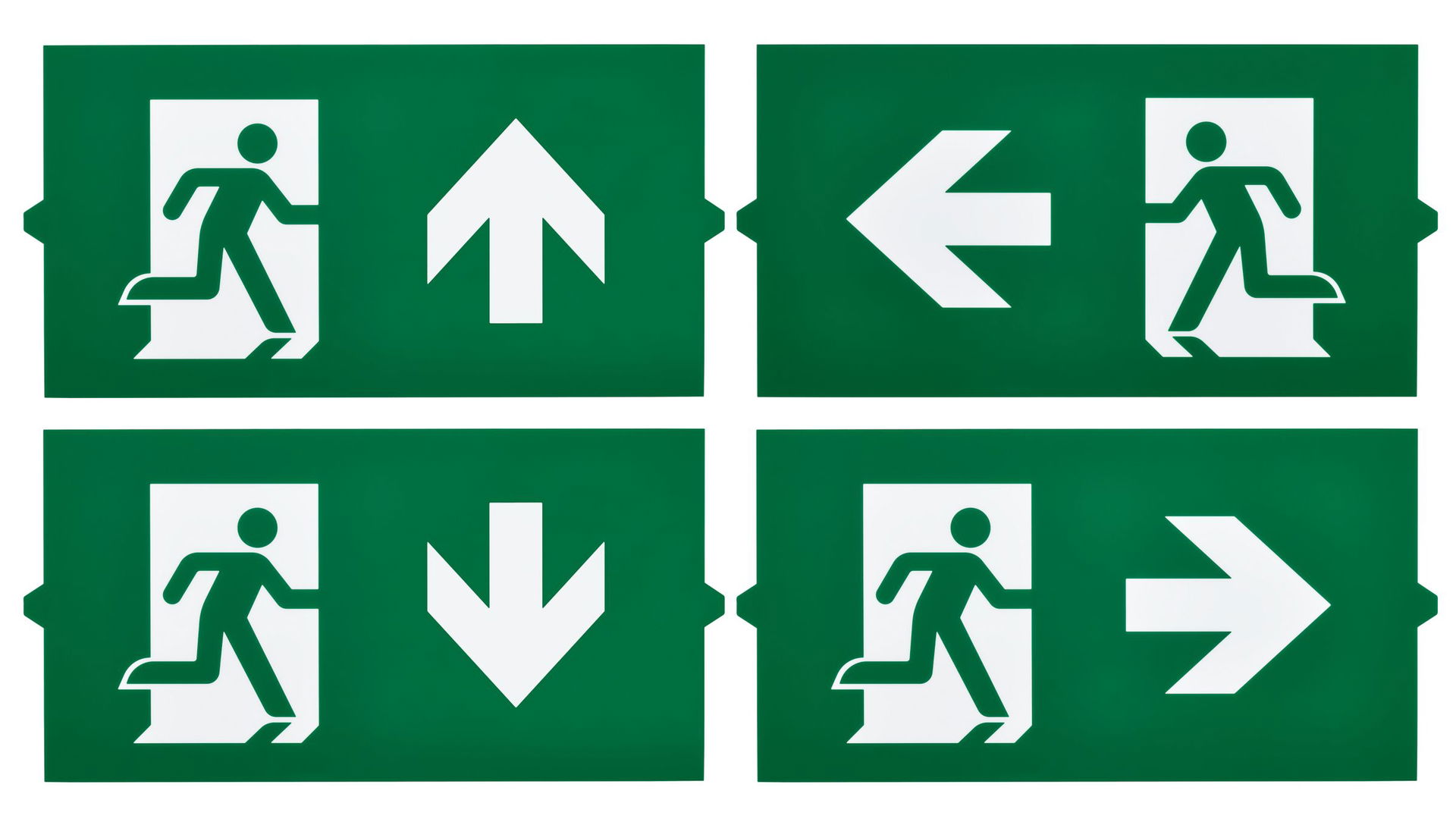 Ausgangsbeschilderung, Illuminated emergency exit sign, 4 W, 4 W, 330x186mm  H30 mm, 85 lm, 6500 K, IP20, ELP3h – Bild 4 von 6