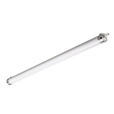 CoreLine Feuchtraum-Rohrleuchte G2, 43.5 W, L1500 mm, 7000 lm, 4000 K, Abstrahlungswinkel (120°), Ovaler Reflektor, Opal, IP67, IK06, TW1