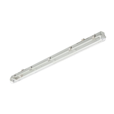 Ledinaire Feuchtraumleuchte Leergehäuse WT050C für T8 LED-Röhren, L1200 mm, IP65, IK08