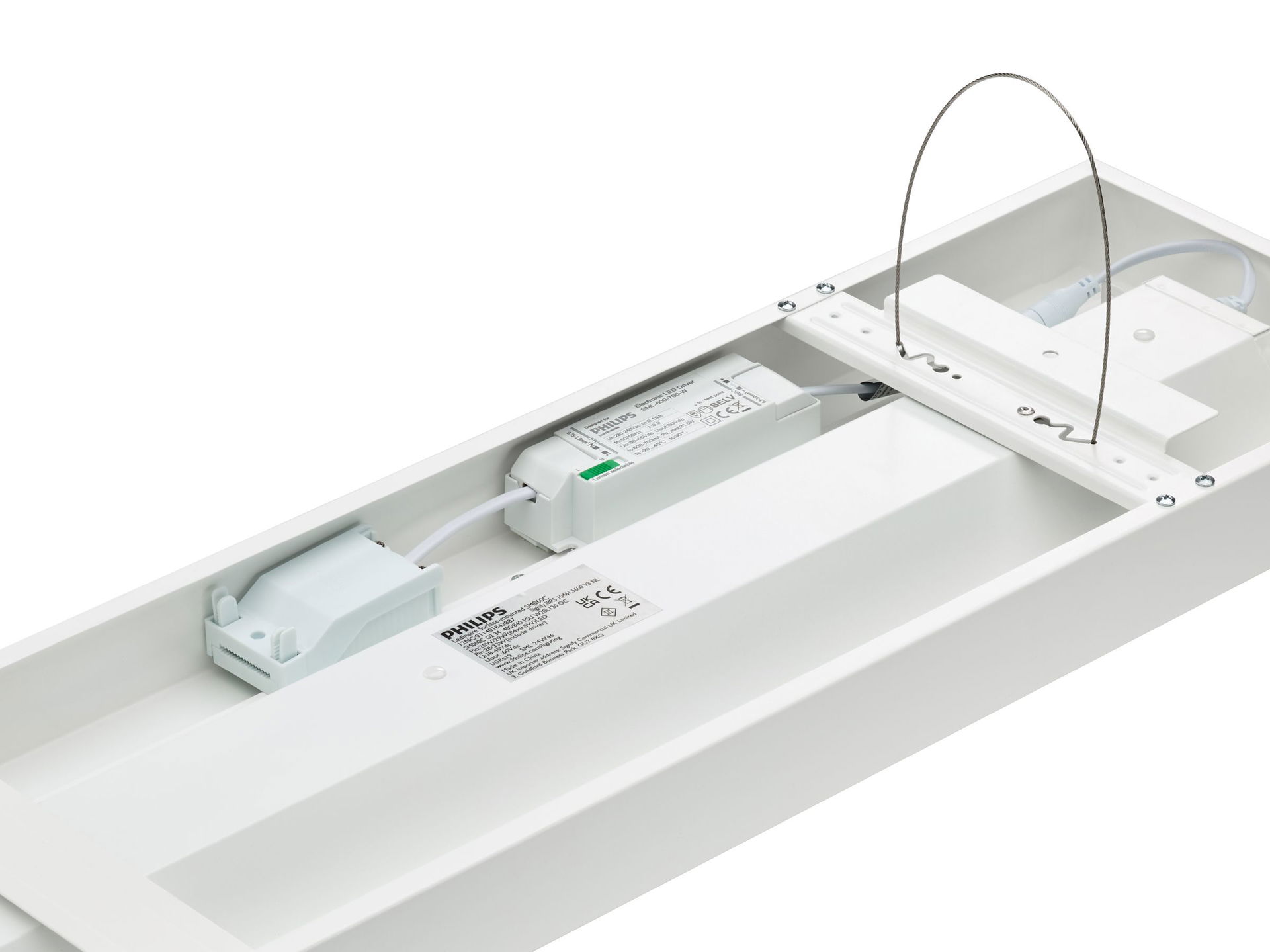 Ledinaire Anbauleuchte, All-in, 33 W, 28 W, 200x1200 mm, 3400 lm, 4000 lm, 4000 K, UGR19, PUSH-IN | Schnellsteckverbinder – Bild 4 von 8