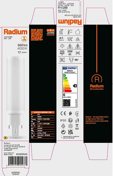 LED EssenceDuo - Retrofit f. Ralux Duo, RL-DUO13 840/G24D – Bild 11 von 11
