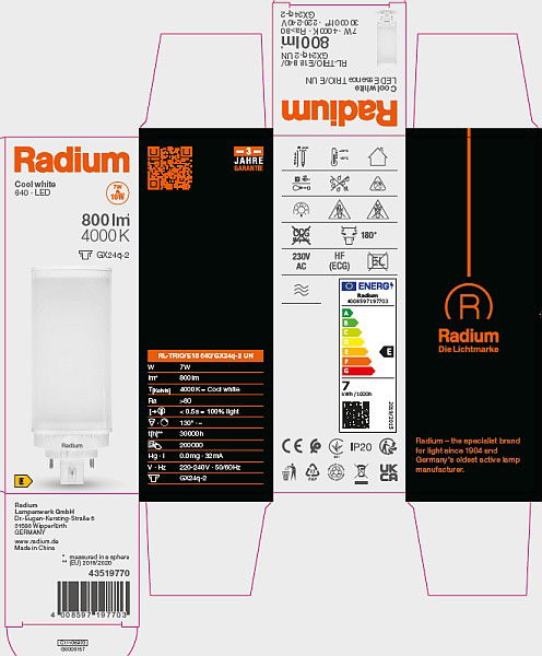 LED EssenceTrio/E - Retrofit f. Ralux Trio/E, RL-TRIO/E18 840/GX24Q-2 UN – Bild 11 von 11