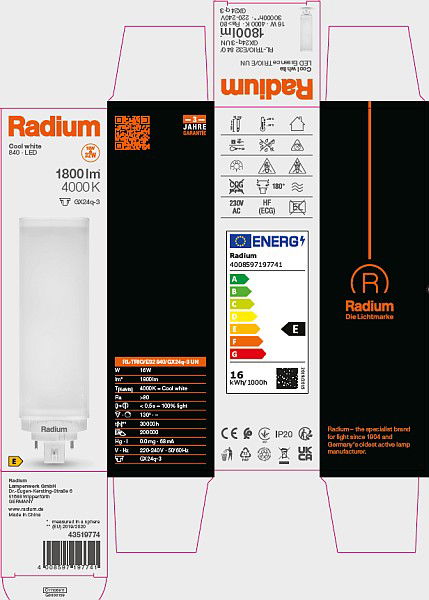 LED EssenceTrio/E - Retrofit f. Ralux Trio/E, RL-TRIO/E32 840/GX24Q-3 UN – Bild 11 von 11