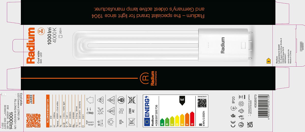 LED Essence Long - Retrofit für Ralux, RL-LONG18 840/2G11 UN – Bild 14 von 15