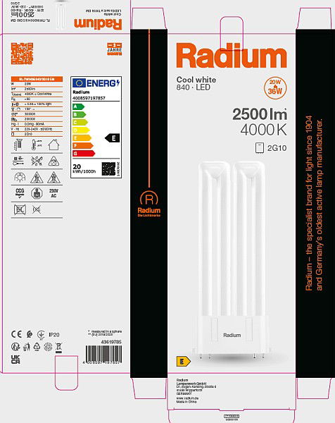LED Essence Twin - Retrofit für Ralux Twin, RL-TWIN36 840/2G10 EM – Bild 11 von 11