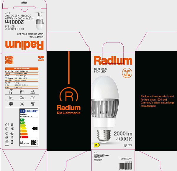LED HPM-Retrofit, RL-HRL50 840/E27 – Bild 9 von 10