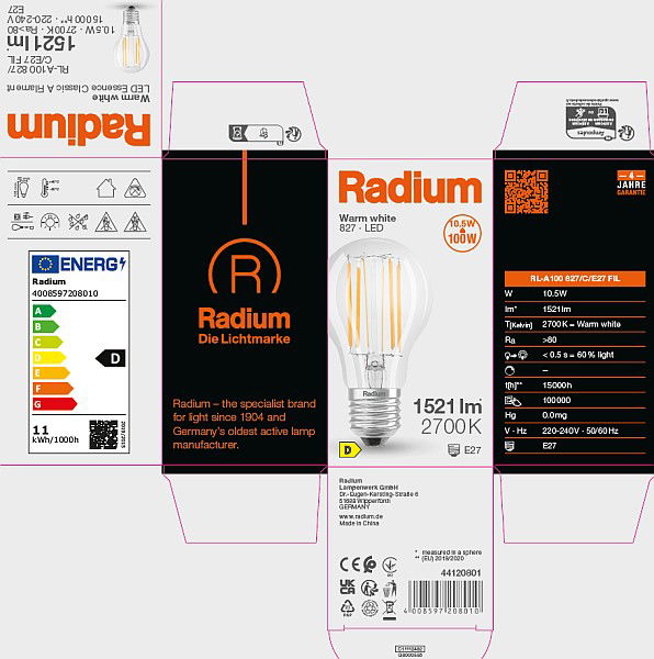 LED Essence Klassik A, Filament, RL-A100 827/C/E27 FIL – Bild 9 von 10