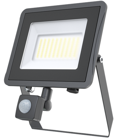 LED Floodlight Star IP65 SENSOR, 5000/830 black