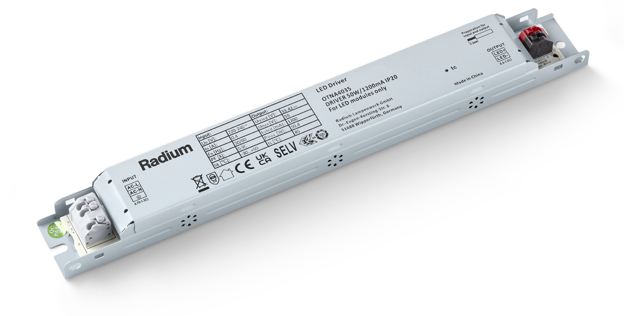 Treiber für DC-LED-Lampen und -Module, DRIVER 50W/1200mA IP20