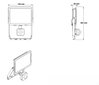 LED Floodlight Star IP65 SENSOR, 3000/840 black