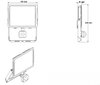 LED Floodlight Star IP65 SENSOR, 5000/830 black
