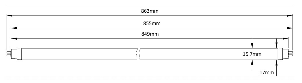 DC Tube für externe Treiber, LED T5 NEO 21/39 840/G5 – Bild 9 von 13