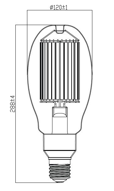 LED HPM-Retrofit, RL-HRL250 840/C/E40 EM – Bild 6 von 9