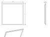 LED-Rasterleuchte Star, Panel 625, DALI 30W PS CCT UGR IP40