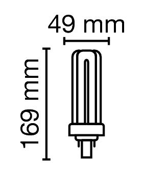 Kompaktleuchtstofflampe Ralux® Trio/E , RX-T/E 42W/840/GX24Q – Bild 8 von 11