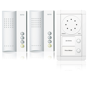 Portier Audio Set Freisprechstelle 2 WE, weiß/weiß