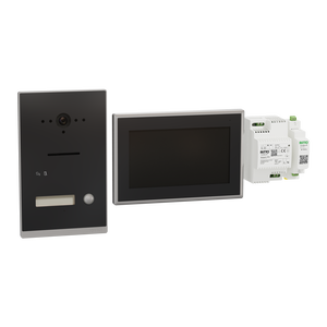 Listo Video Einfamilienhaus-Set TwinBus IP, Anthrazitgrau, UP