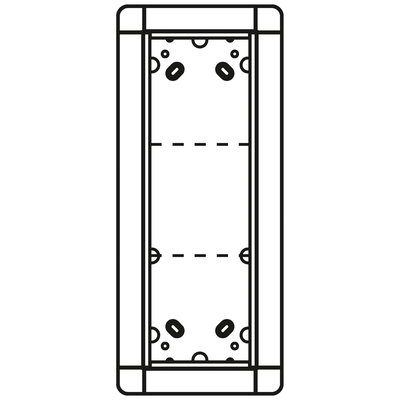 Unterputzrahmen 3 Modulplätze, weiß