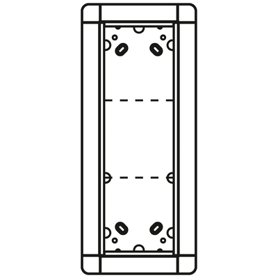 Unterputzrahmen 3 Modulplätze, weiß