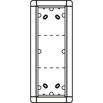 Aufputzrahmen 3 Modulplätze, weiß