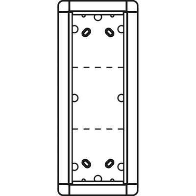 Aufputzrahmen 3 Modulplätze, weiß