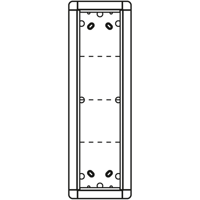 Aufputzrahmen 4 Modulplätze, weiß