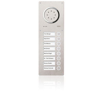 Acero Edelstahl-Türstation Audio, 8 WE, Audio, Edelstahl