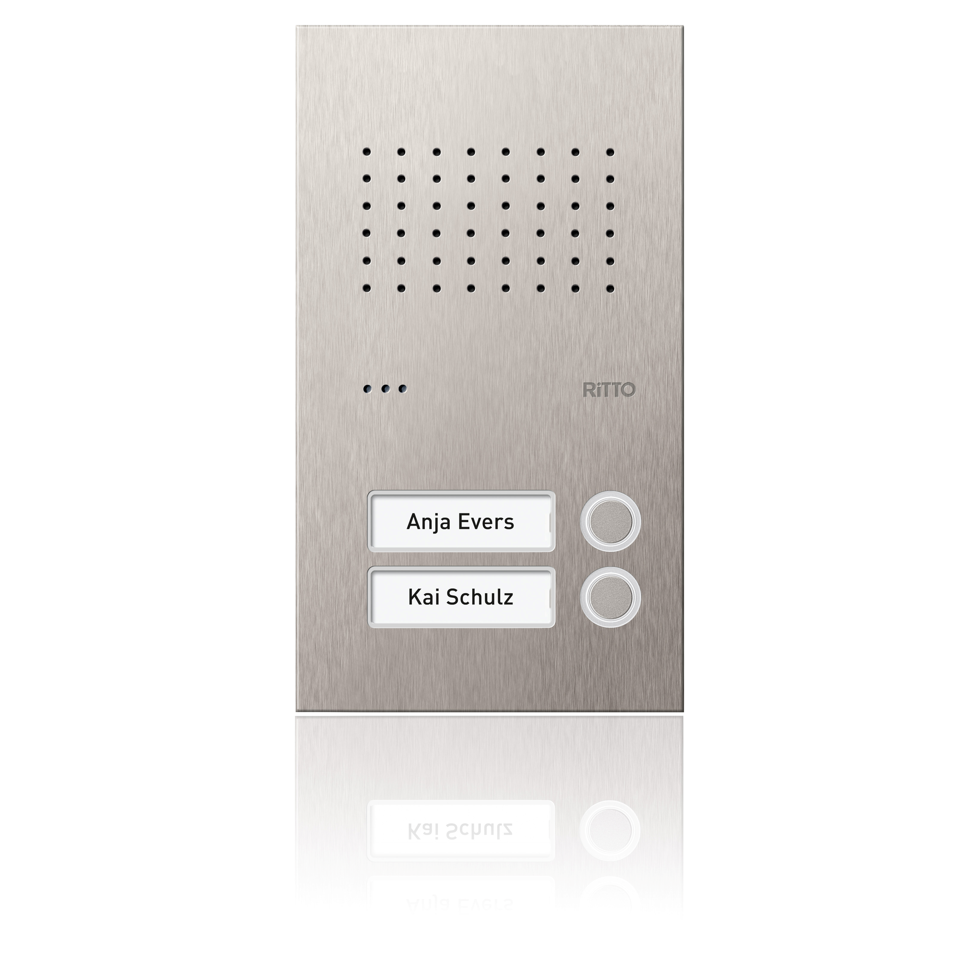 Acero pur Edelstahl-Türstation Audio, 2 WE, Edelstahl