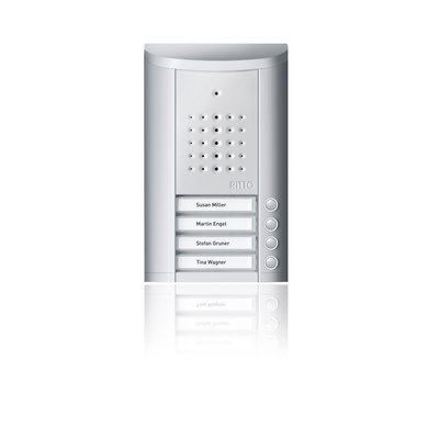 Entravox Türstation Audio, 4 WE, Audio, silber eloxiert