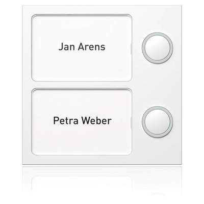 Portier Tastenmodul 2 WE, weiß