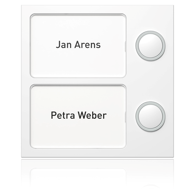 Portier Tastenmodul 2 WE, weiß