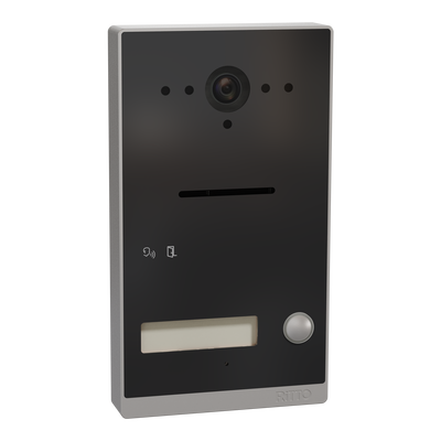 Listo Türstation, Twinbus IP, 1 Klingeltaste, Rahmen Silber, Anthrazitgrau, AP