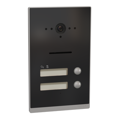 Listo Türstation, Twinbus IP, 2 Klingeltasten, Rahmen Silber, Anthrazitgrau, UP