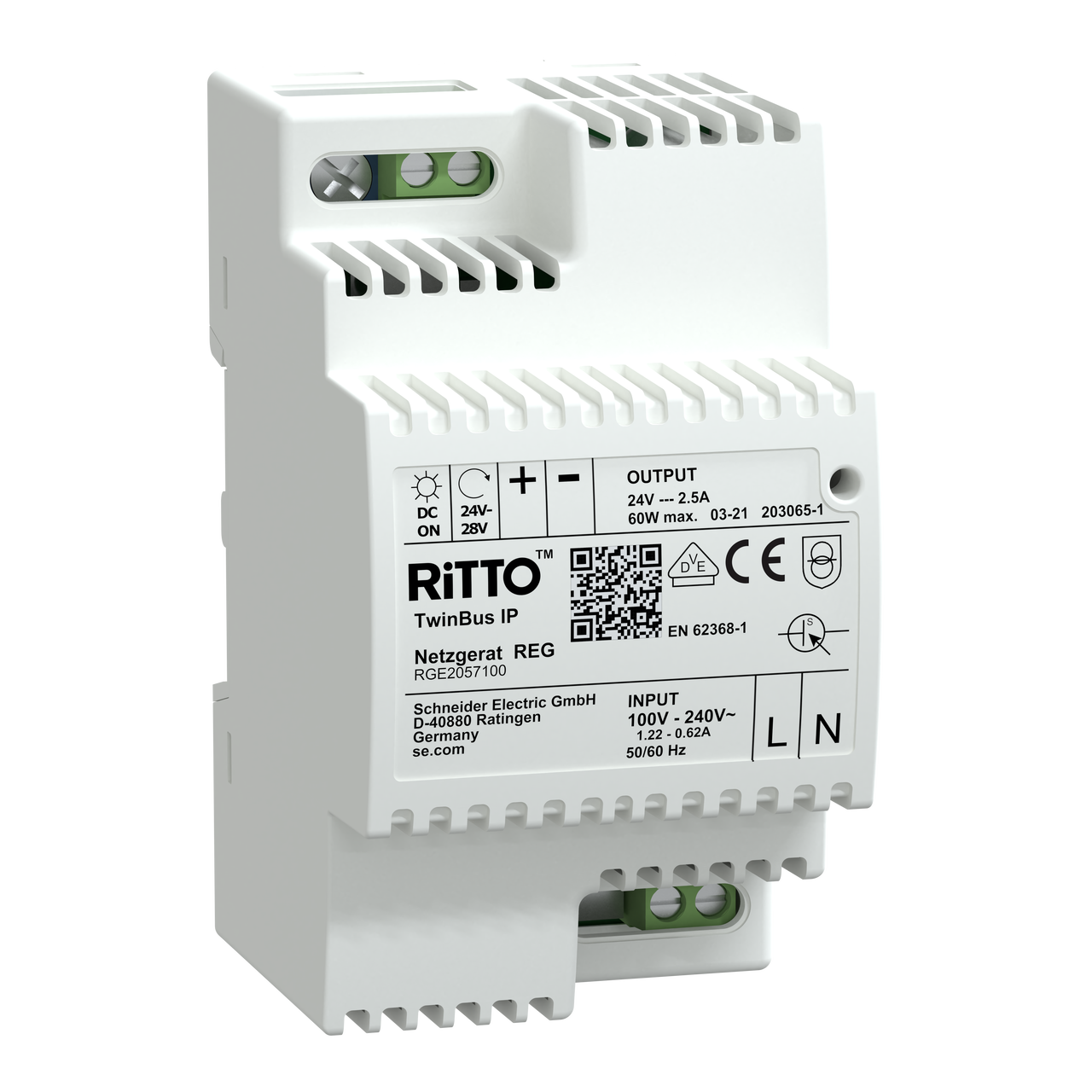 Netzgerät, TwinBus IP, 24 V DC, 60 W, grau