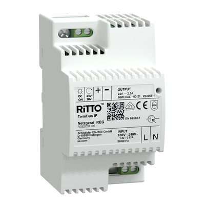 Netzgerät, TwinBus IP, 24 V DC, 60 W, grau