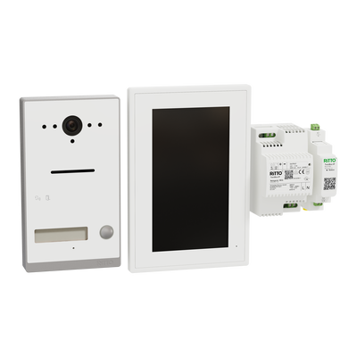 Listo Video Einfamilienhaus-Set TwinBus IP, Weiß, AP