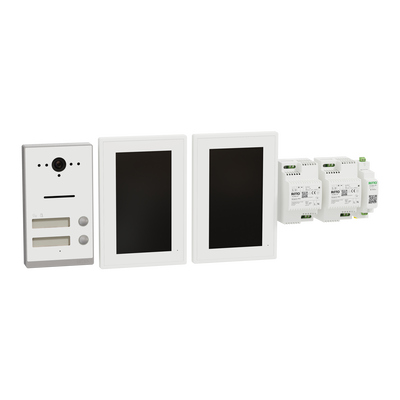 Listo Video Zweifamilienhaus-Set TwinBus IP, Weiß, AP