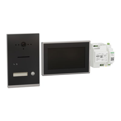 Listo Video Einfamilienhaus-Set TwinBus IP, Anthrazitgrau, UP