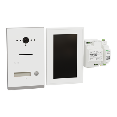 Listo Video Einfamilienhaus-Set TwinBus IP, Weiß, UP