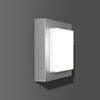 CADERO quadra, 12 W, 700 lm, 830, silber, Phase-cut, Decken- und Wandleuchten, L 257 B 257 H 81, Glas opal