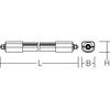 PLANOX ECO, 21 / 35 W, 3050 / 4950 lm, 840, grau, on/off Decken- und Wandleuchten, Feuchtraumleuchten, L 1399 B 62 H 50, Kunststoff (PC) opal, Bewegu