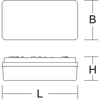GSUN 3, 3,2 W, weiß Decken- und Wandleuchten, L 241 B 126 H 147, EB, 8 h, Not-210 lm, automatischer Selbsttest